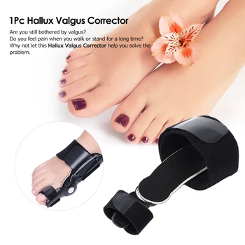 1pc Bunion Corrector Bunion Splint Adjustable Big Toe Corrector Hallux Valgus Straightener Orthopedic Foot Care Tool