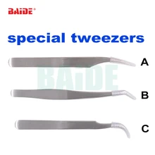Специальная нержавеющая сталь Золотое крыло Пинцет для ресниц супержесткий наращивание ресниц инструмент для красоты Пинцет Дельфин Инструменты для ремонта 120 шт