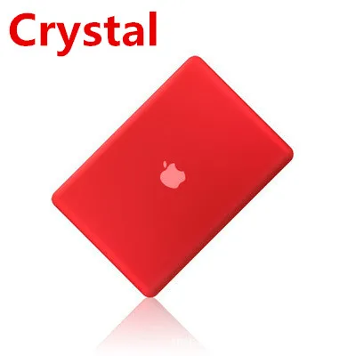 Crystal Red Кристальный \ матовый чехол для Apple Macbook Air Pro retina 11 12 13 15 дюймов сумка для ноутбука, для нового Mac book Air Pro 13,3 чехол A1932+ подарок - Цвет: Crystal Red