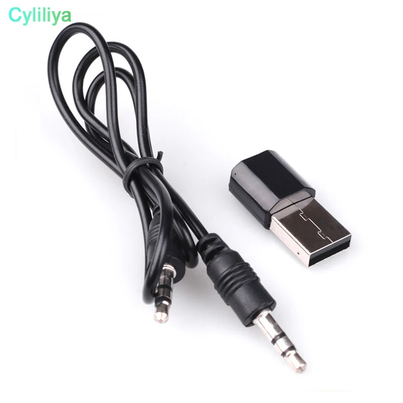 100 шт. USB беспроводной Bluetooth 3 5 мм AUX аудио звук стерео музыкальный приемник адаптер