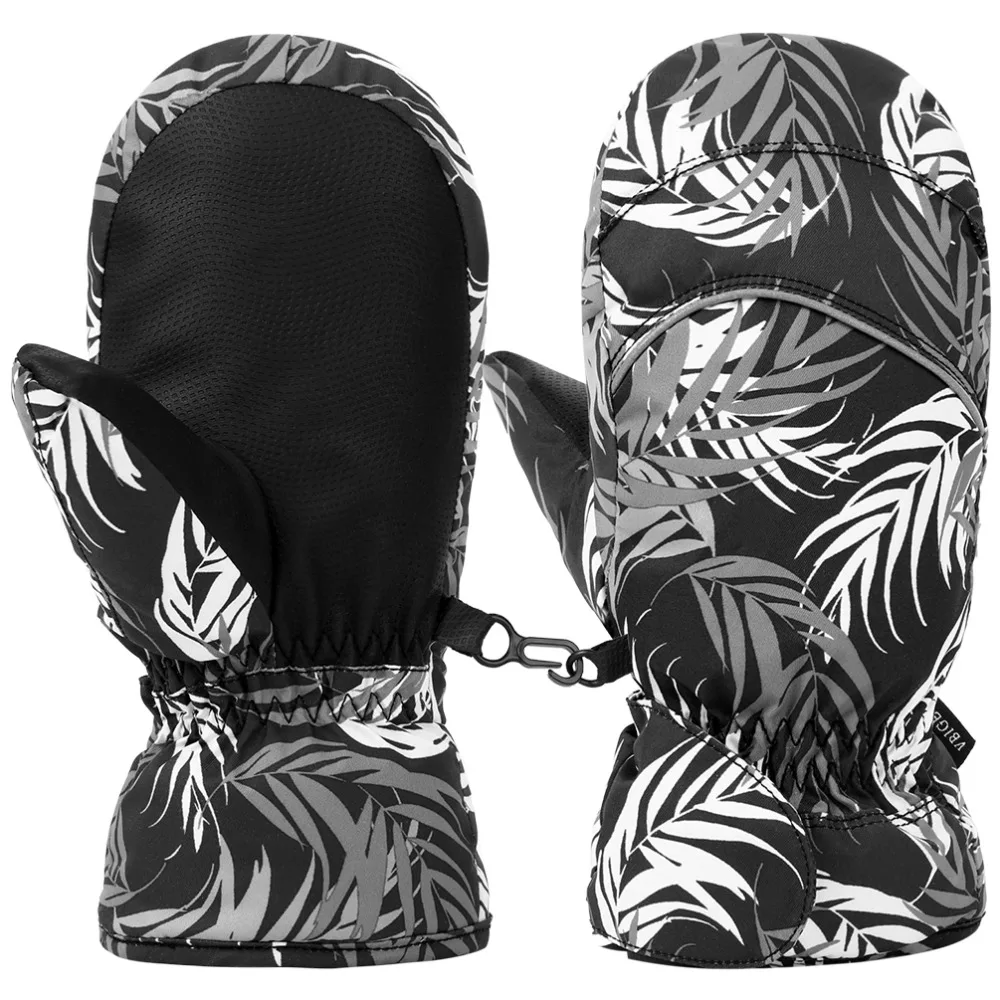 

RUNACC Warm Skiing Skating Gloves Waterproof Full Finger Mittens With Fleece Lining in Winter and Autumn Windproof Skating Glove