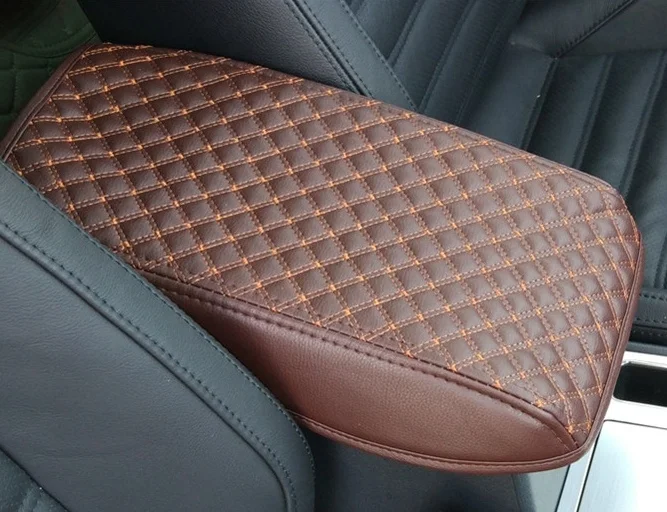 Автомобильная центральная консоль подлокотник коробка крышка DIY кожаный защитный коврик для Toyota Camry 2012 2013 - Название цвета: 1007