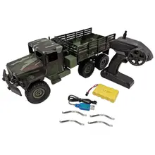 MN-77 2,4G 1:16 4WD внедорожный военный грузовик RC автомобиль светодиодный RTR металлические c-образные балки четыре колеса