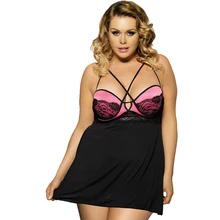 R80056 Damsel in Distress Babydoll 2015 plus size strappy purple babydoll with open ass dress for sex sexy lace women lingerie