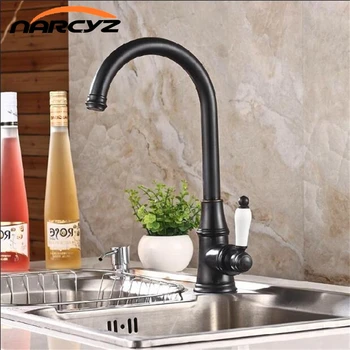 

Kitchen Faucets Single Lever Faucet 360 Rotate Deck Mounted Kitchen Faucet Torneira Single Holder Single Hole Mixers Taps XT-48