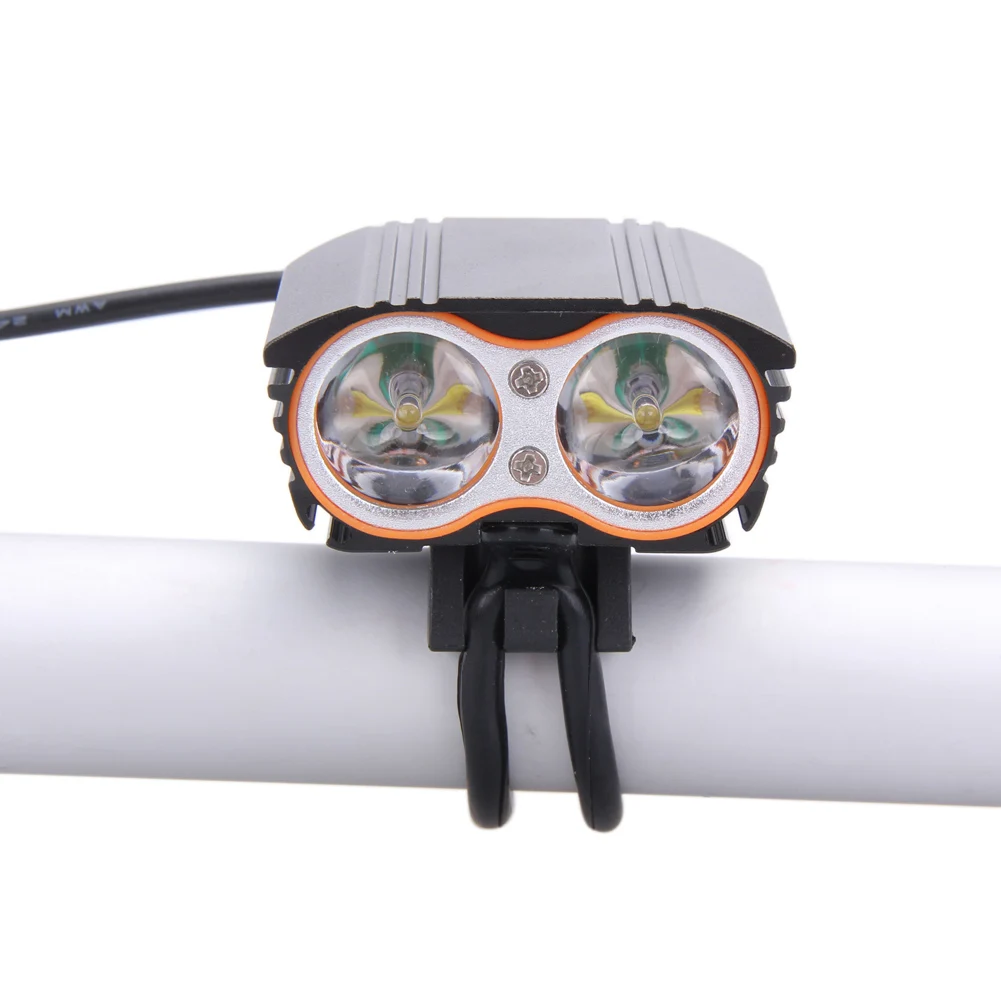 

High Brightness 6000lm 2x XM-L T6 White LED Waterproof MTB Front Bicycle Light Headlamp Headlight Lamp Cycling Bike Lights New