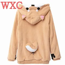 Дож Уха Толстовка Сумка Clothing Пуловер Vetement Kawaii Аниме Хвост WXC