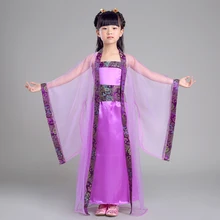 Традиционное китайское Брендовое платье для девочек, Новое поступление, платье в народном стиле, 100-160 см, AD20160406