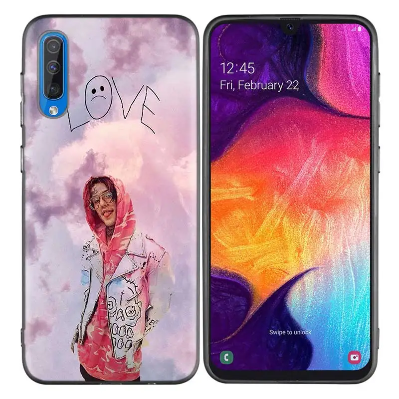 Черный, темный силиконовый чехол для samsung Galaxy A50 A30 A10 M30 чехол s крышка оболочка Coque XxxTentacion Lil Peep Lil Bo Peep - Цвет: A008