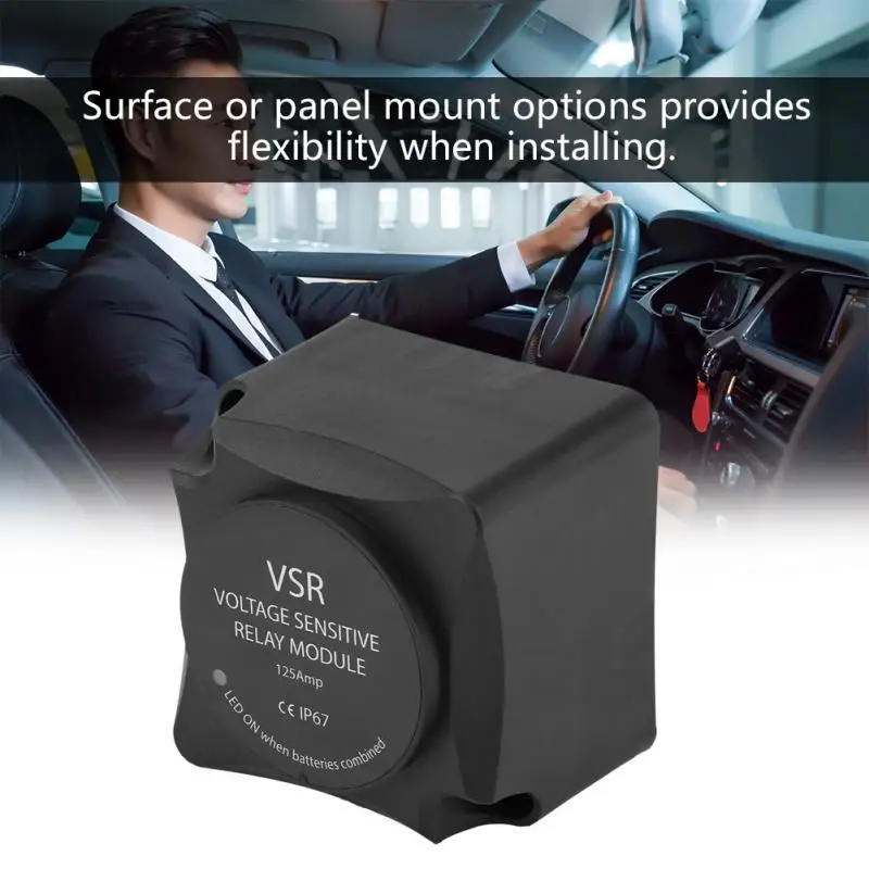 

Voltage Sensitive Relay Automatic Charging Relay 125A Dual Battery Isolator VSR Auto Accessories