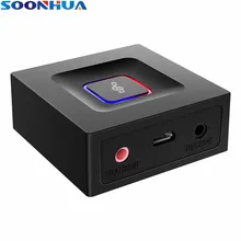 SOONHUA беспроводной Bluetooth передатчик приемник 3,5 мм Aux стерео усилитель музыкальный приемник Bluetooth аудио адаптер автомобильный вспомогательный приемник