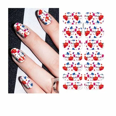 FWC цветок тайна галактики дизайнерские наклейки для ногтей красота дизайн ногтей Вода деколь Декорации Наклейки Инструменты на аксессуары для ногтей