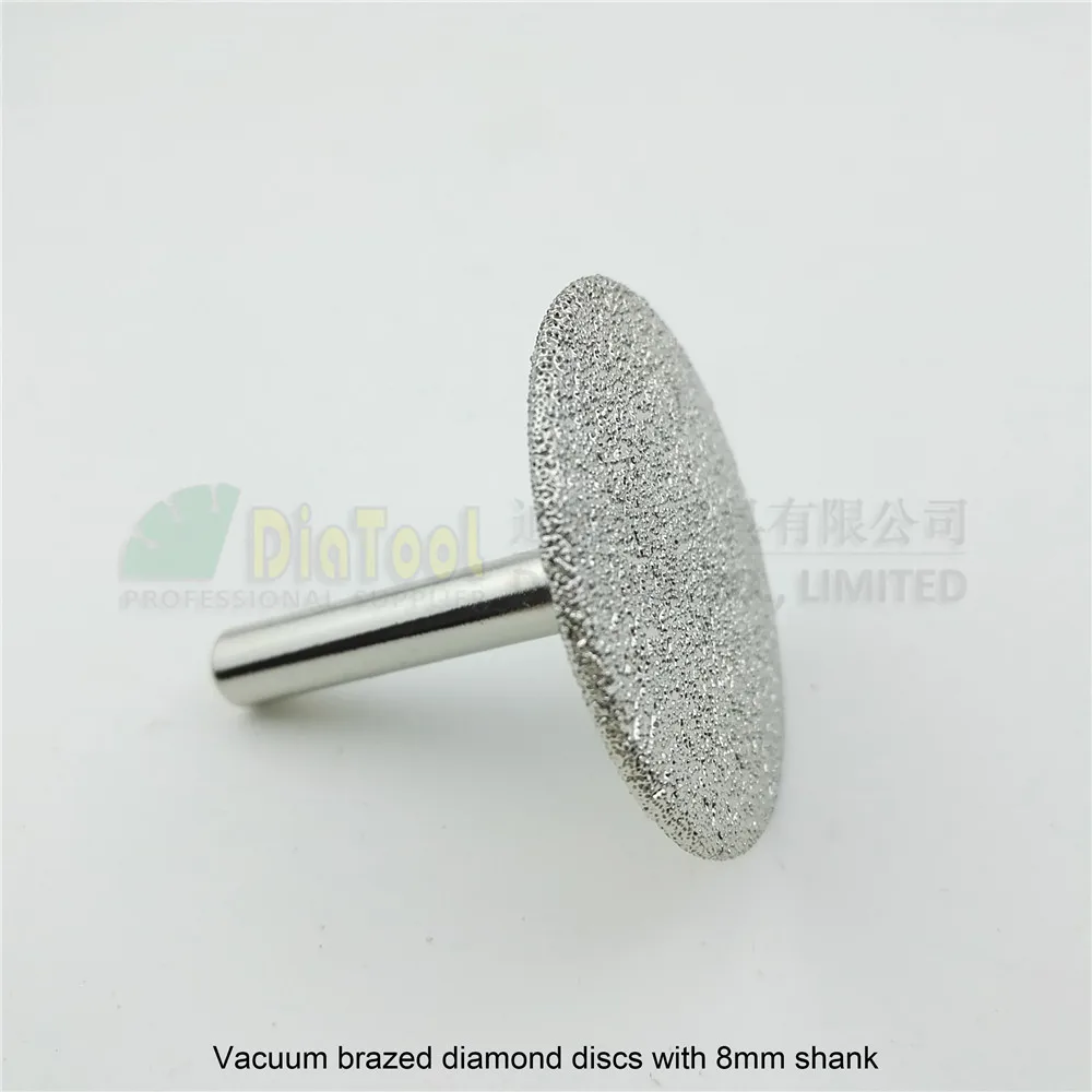 3pcs Dia 50mm Vacuum brazed diamond saw blade 8mm shank Mini diamond disk cutting grinding engraving granite marble concrete