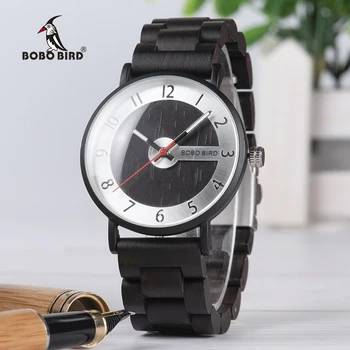 

BOBO BIRD Wood Men's Watches Luxury Brand 2020 Women Quartz Wristwatch Casual Design Clocks Gift Watch Box часы мужские Dropship