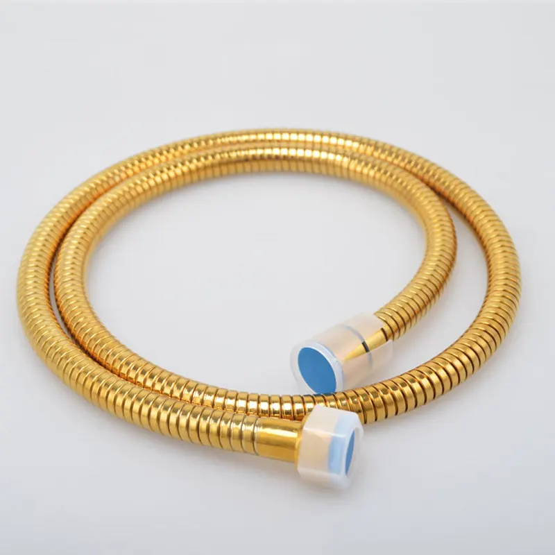 

Plating Titanium Gold/Rose Gold Hand Shower Stainless Steel Hose Plumbing Hoses Inlet Pipe Interface standards G1/2