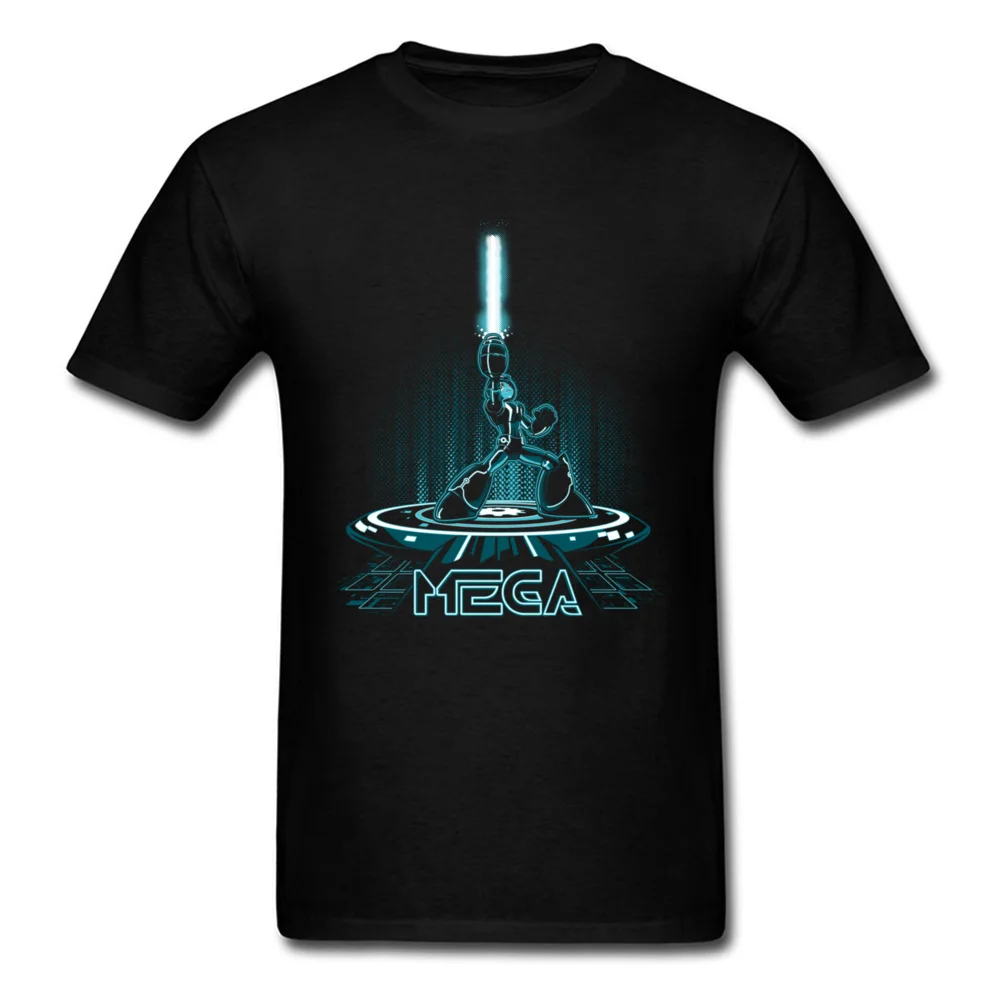 100% Cotone Mega Black T-Shirt Uomo Top Tee-Shirt Favoloso Cool Robot Manica Corta Gamer Team Evolution Shirts