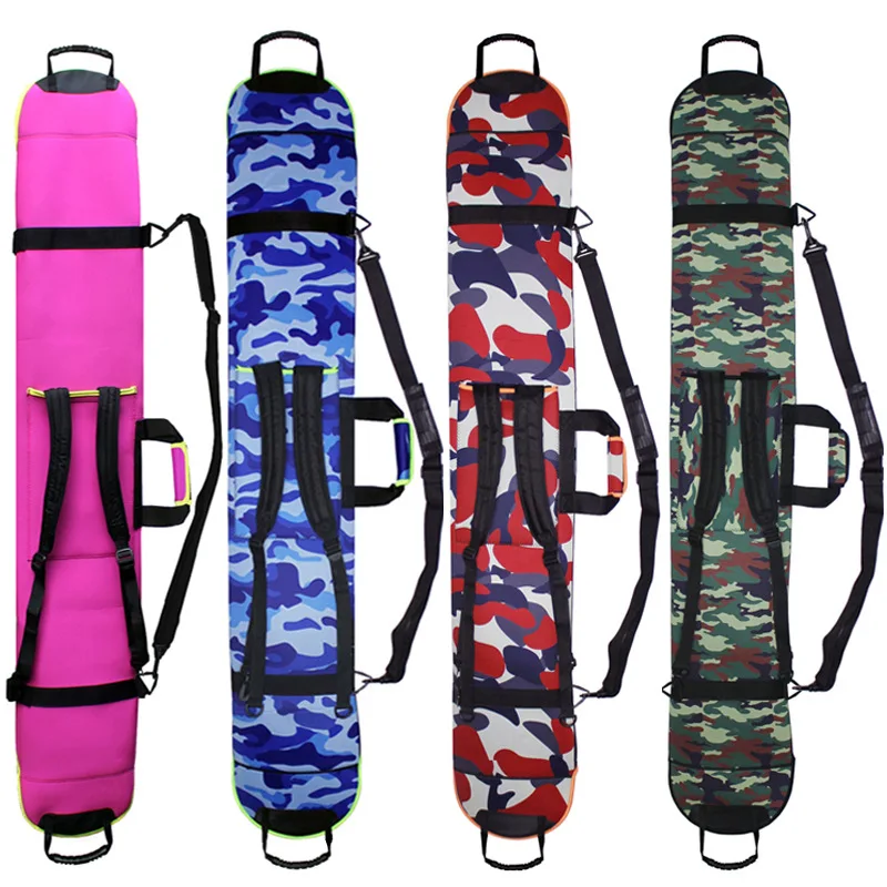 

Skiing Ski Portable Carry Shoulder Backpack Hand Bag For Snowboard Single Board Waterproof Oxford Case Cover 135cm 145cm 155cm