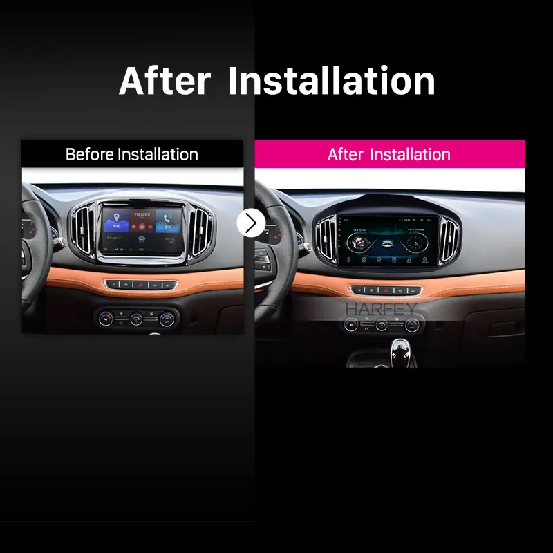 Автомагнитола Harfey для Chery Tiggo 7 2016 2018 10 1 дюйма Android 8 GPS сенсорный