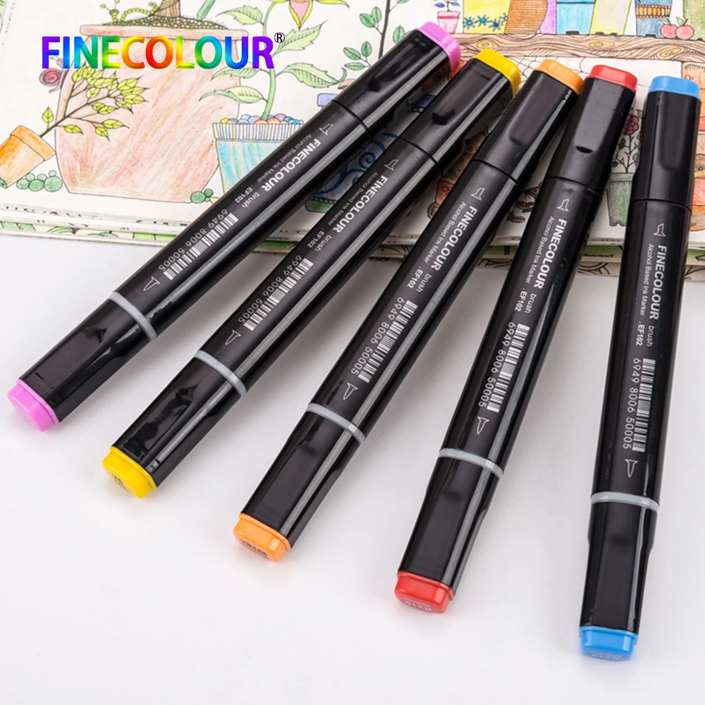 480 Color Finecolour Dual Head Art Markers Pen Oily Alcoholic