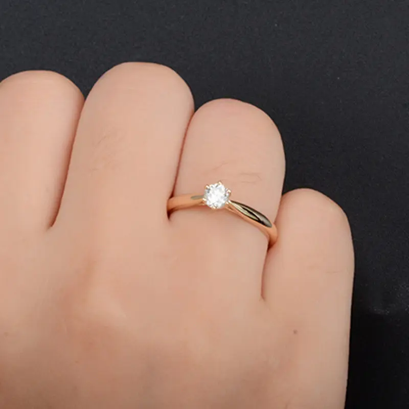 simple cz zircon wedding engagement rings (5)