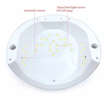 Лампы для ногтей 30 шт. светодиодный S лампа для ногтей автоматическое распознавание умный таймер машина для маникюра инструмент отверждения всех УФ светодиодный гель лак для ногтей
