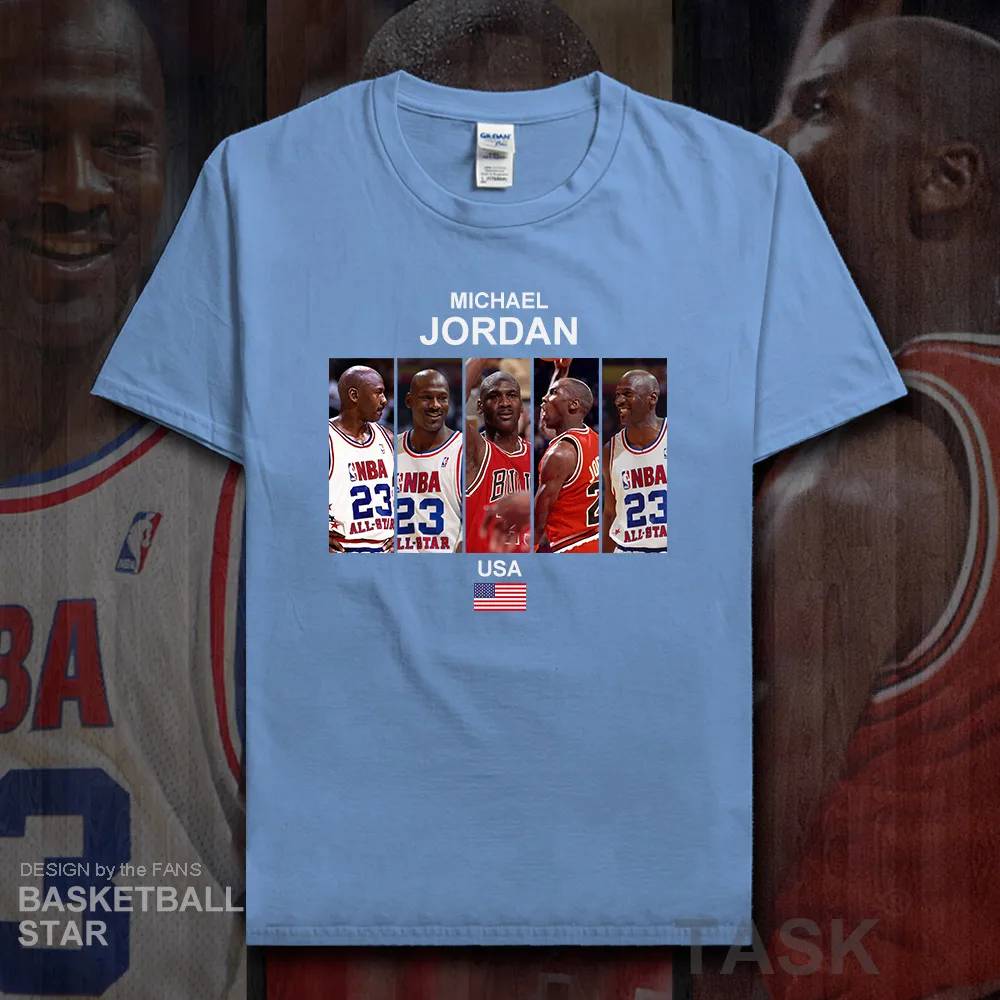 

Jordan t shirt men jerseys USA basketballer star tshirt cotton sweatshirt clothes brands fitness t-shirts fans tees summer MJ 20