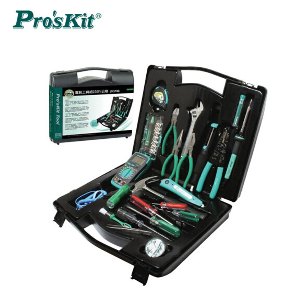 Pro'skit PK-2052 техник Tool Kit Professional электроники ручной инструмент набор мультиметр драйвер плоскогубцы Набор для электриков