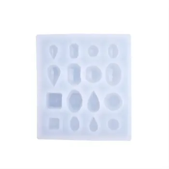 

ANGELADY 1PC Mini 3D Geometry Shape Epoxy Resin UV Glue Crafts Silicone Mold Creative DIY Art Pendant Brooch Jewelry Tool Gifts