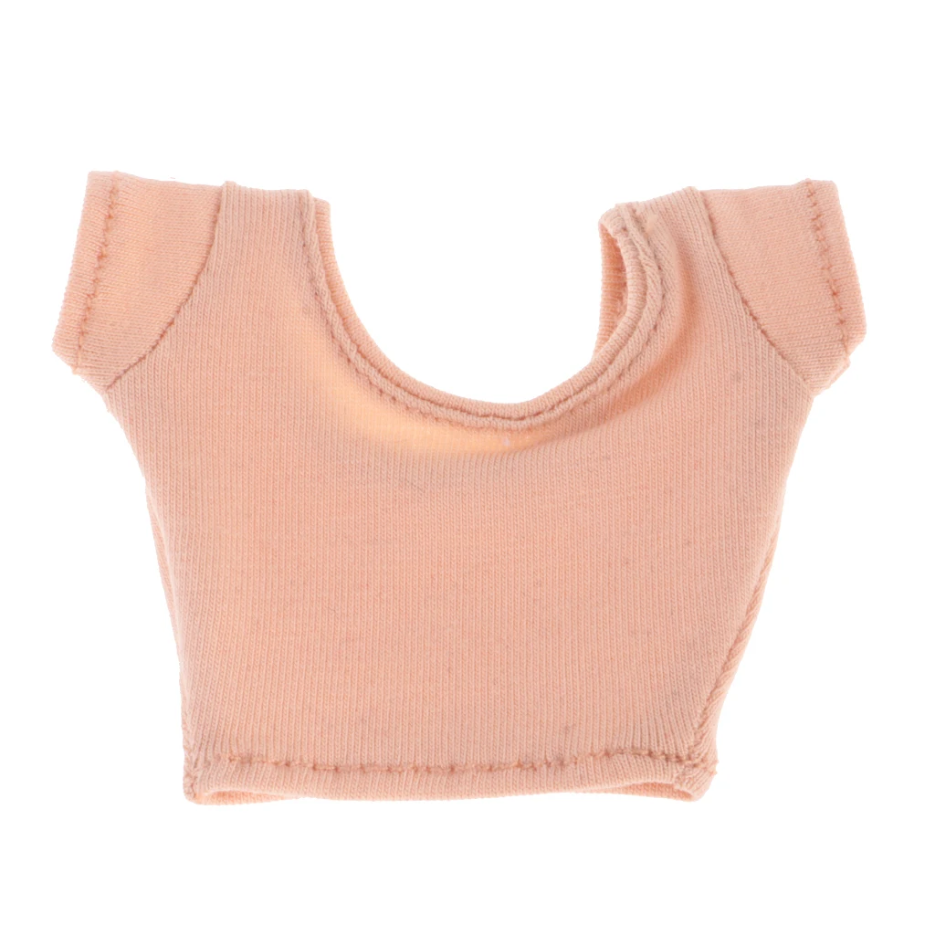 Fashion 1/6 Short Sleeve Crop Top T-Shirt Vest for Blyth 12
