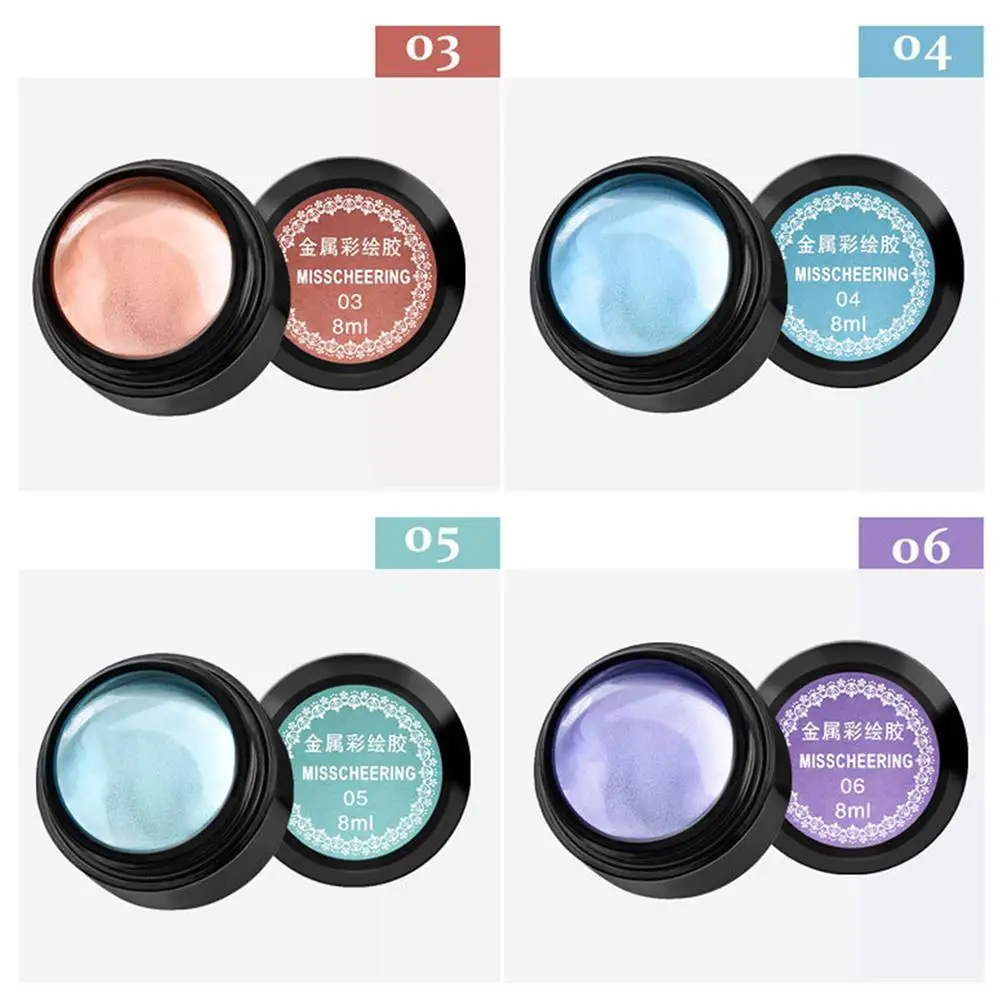 LED UV Soak Off Metal Painting Drawing Gel Long Lasting Varnish Primer Lacquer New product | Красота и здоровье