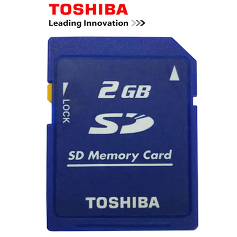 Оптовая цена 10 шт./лот Toshiba 2GB класс 2 sd-карта карта карт SD памяти и замок Memoria