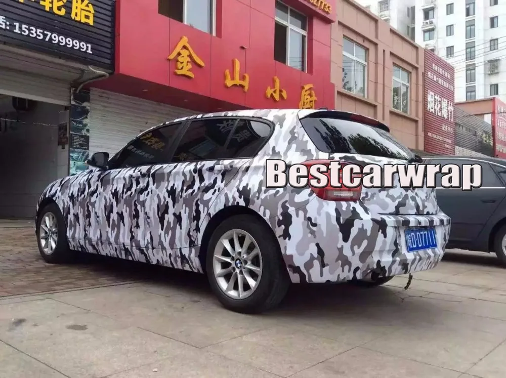snow arctic tiger camo vinyl camouflage car wrapping foil 3m cast print vinyls (9)