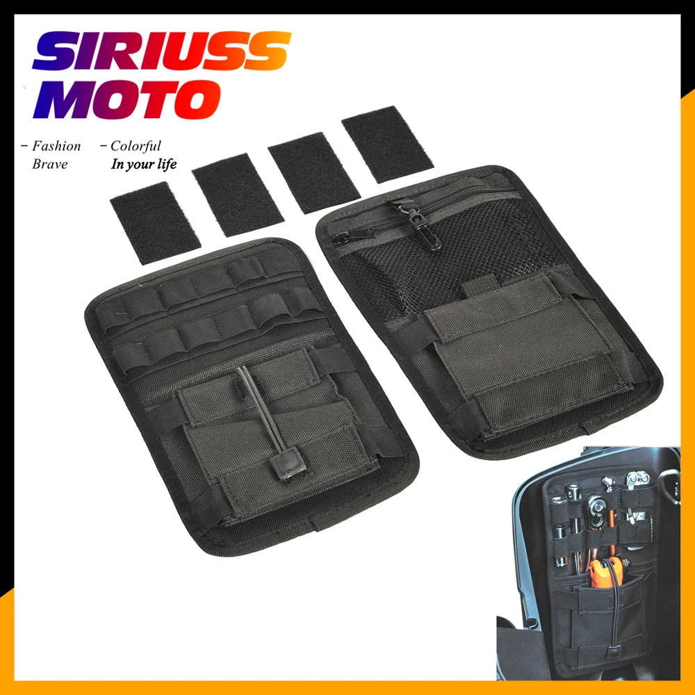 Motorcycle Saddlebag Organizer Hard Bags Storage Case for Harley