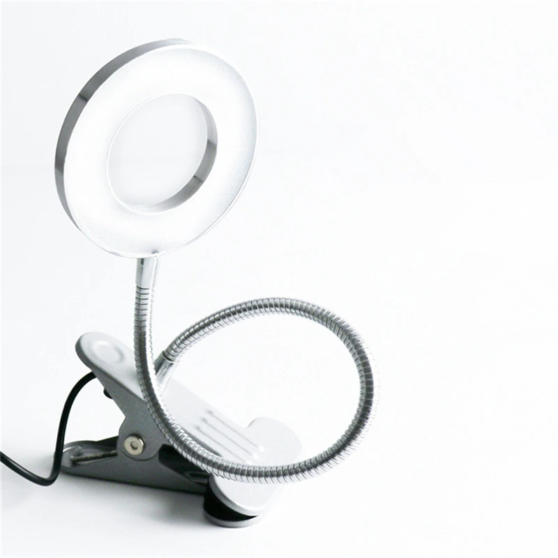 Новейшая холодная белая настольная лампа теневая Регулируемая Татуировка салон маникюр портативный с зажимом светодиодный свет красота USB лампа