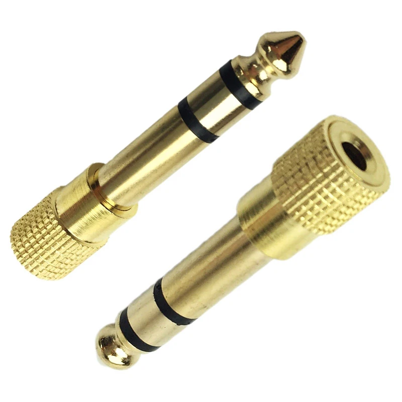 

10PCS/LOT 6.5mm 1/4"Male plug to 3.5mm 1/8"Female Jack Connectors Stereo Headphone Audio Adapter Newest BZ