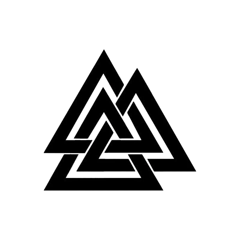

14х13 см уникальные автомобильные наклейки Valknut, виниловая переводная наклейка для ноутбука, наклейка на бампер, окно, украшение автомобиля L821