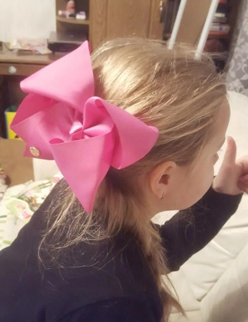 Бант для девочек 8 ''jojo siwa JOJO бант из ленты с зажимами детей заколки волос