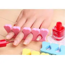 5 шт./лот Мягкой Губкой Пена Finger Toe Сепаратор Nail Art Salon Маникюр Педикюр Ногтей Инструменты