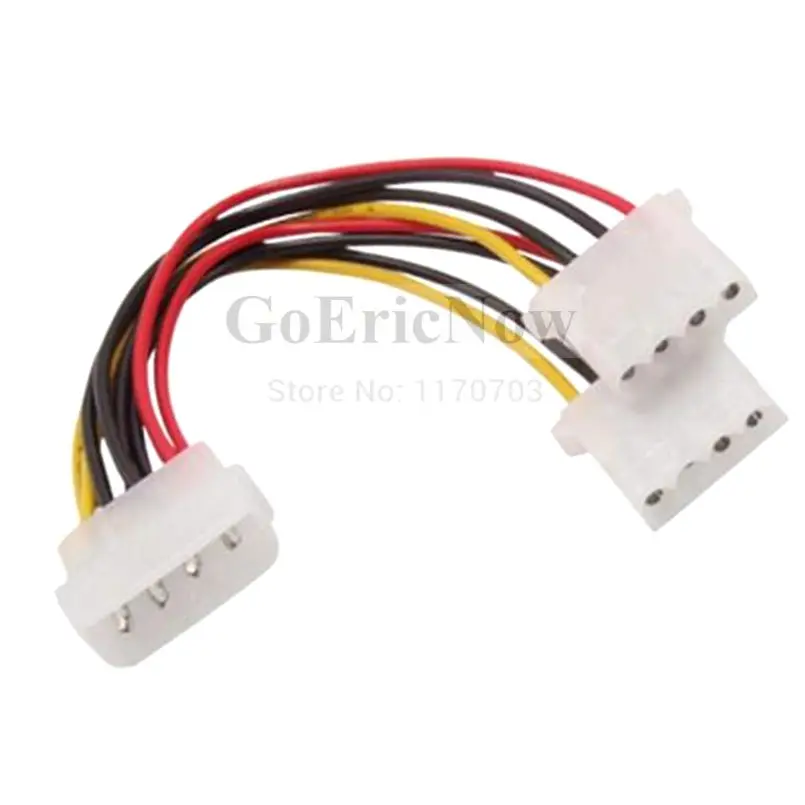 30 pcs IDE Hard Drive Molex 4 pin Power Supply Cable Lead 1 to 2 Y