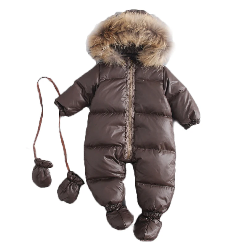 

2018 New Born Jumpsuits Baby Winter Duck Down Rompers Girls Boys Overalls Snowsuit Coat Warm Cloth Kids Jumpsuit Baby Outerwear