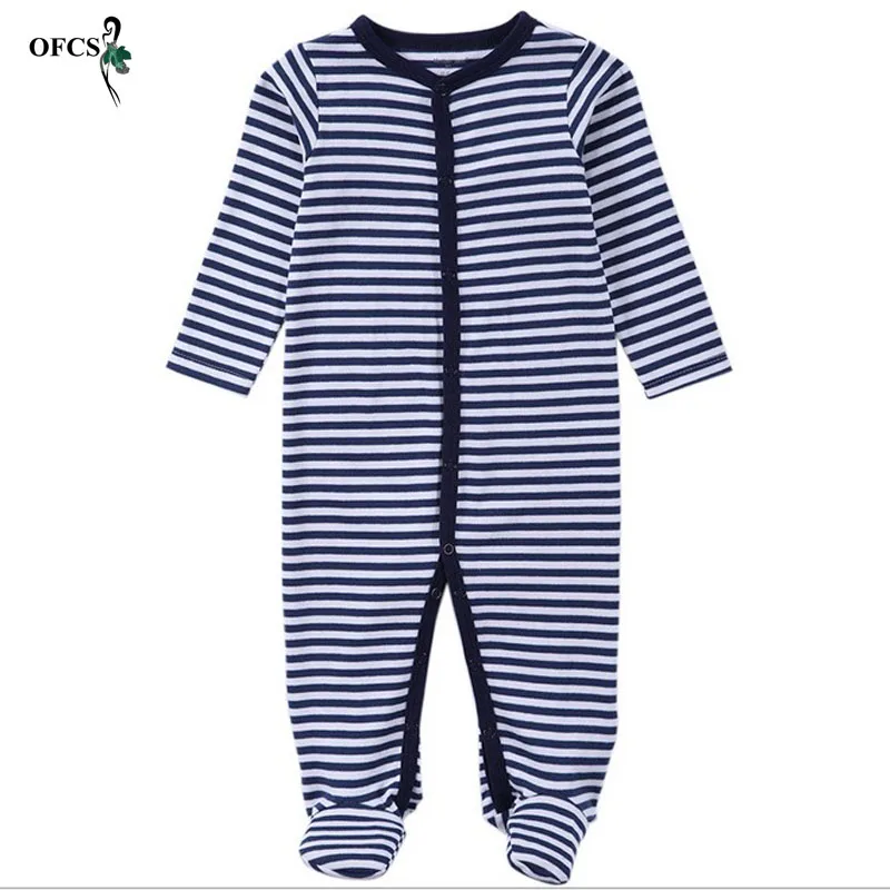 New Retail Baby Rompers Boys Girls Clothing Quilted Long Sleeve
