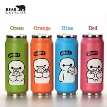 Niedlichen Cartoon Edelstahl Flasche Thermo Isolierflasche Thermische Thermos Stroh Tasse Becher Flasche Kinder Tragbare Thermotassen