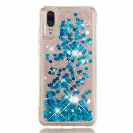 Блестящий динамический жидкий бампер чехол для Huawei P20 P10 P8 P9 Lite mini Y5 Y6 Pro 2017 Plus Enjoy 6S 7