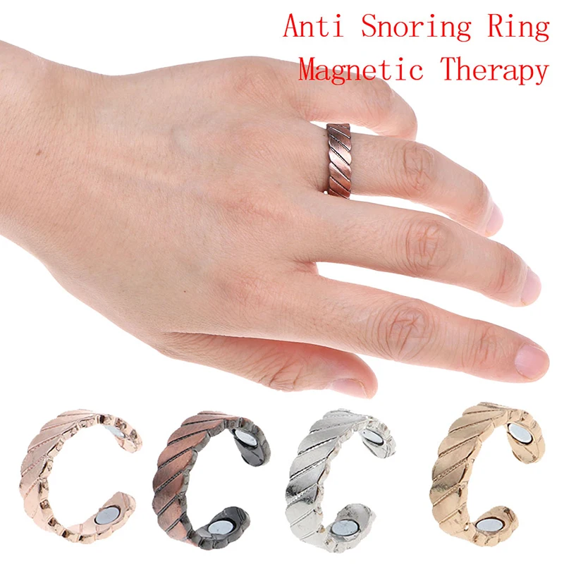 Anti Snore Ring Magnetic Therapy Acupressure Treatment Against Snoring Device Snore Stopper Finger Ring Sleeping Aid