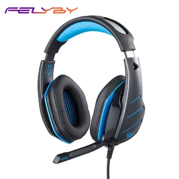 

FELYBY GS800 computer gaming headset wired headset e-sports headset subwoofer with microphone desktop