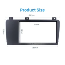 Seicane Doppio Din Car Radio Telaio Trim Kit per 2004-2007 Volvo XC70 V70 S60 Trim Surround CD Cruscotto pannello Audio Cornice