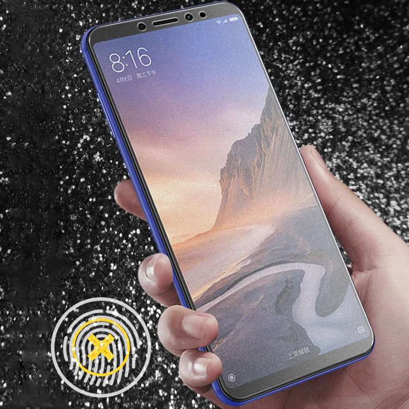 Защитная пленка 9H из матового закаленного стекла для Xiaomi Mi Max 3 Max2 матовая