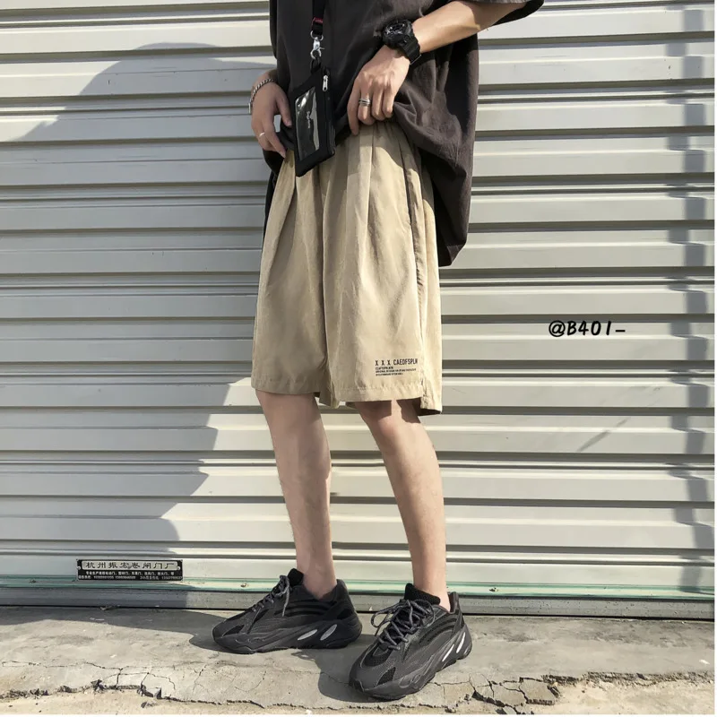 Летние Новые шорты мужские модные однотонные Прямые повседневные шорты мужские уличные свободные шорты в стиле хип-хоп Мужская одежда