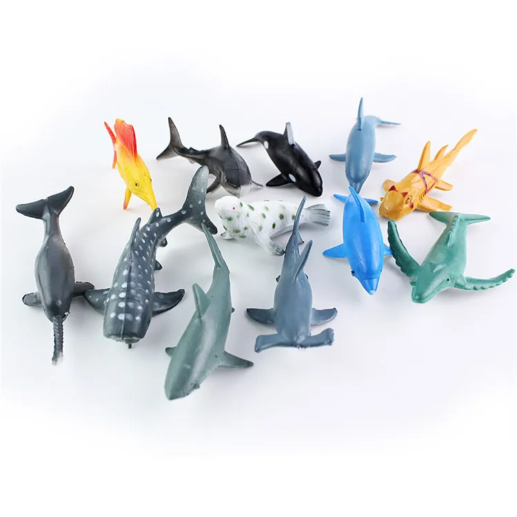Simulación modelo de animal marino niños pingüino de plástico delfín jugue HON Simulación modelo de animal marino niños pingüino de plástico delfín jugue HON