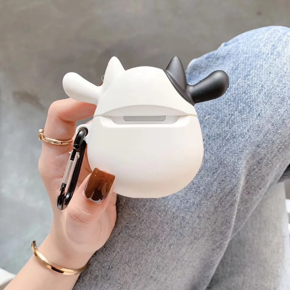 3D чехол для наушников s для AirPods 2 Чехол милый эльф мяч мультфильм для Apple Air Pods Защитная крышка для Earpods чехол для наушников кольцевой ремешок